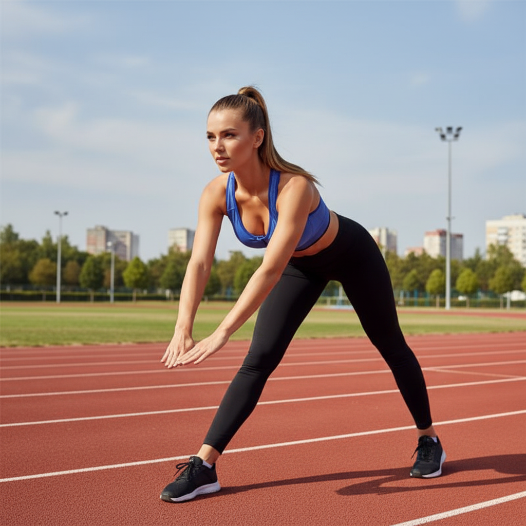 Brassière femme sport bleu étirement