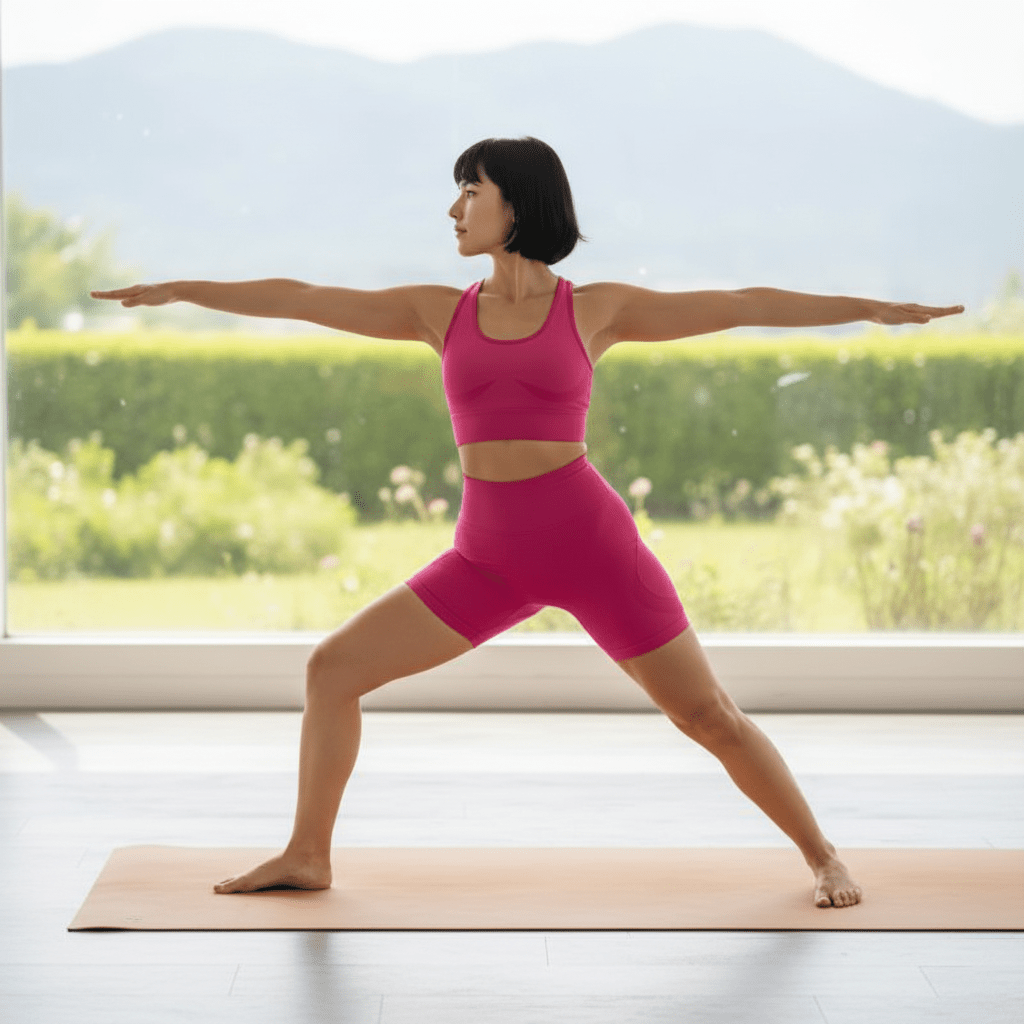 Combinaison yoga femme | Confort Liberté Taille Haute Rose Fuchsia - Goproenergy