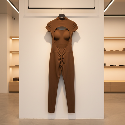 Combinaison yoga marron | vedette en magasin